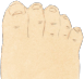 足の指イメージ